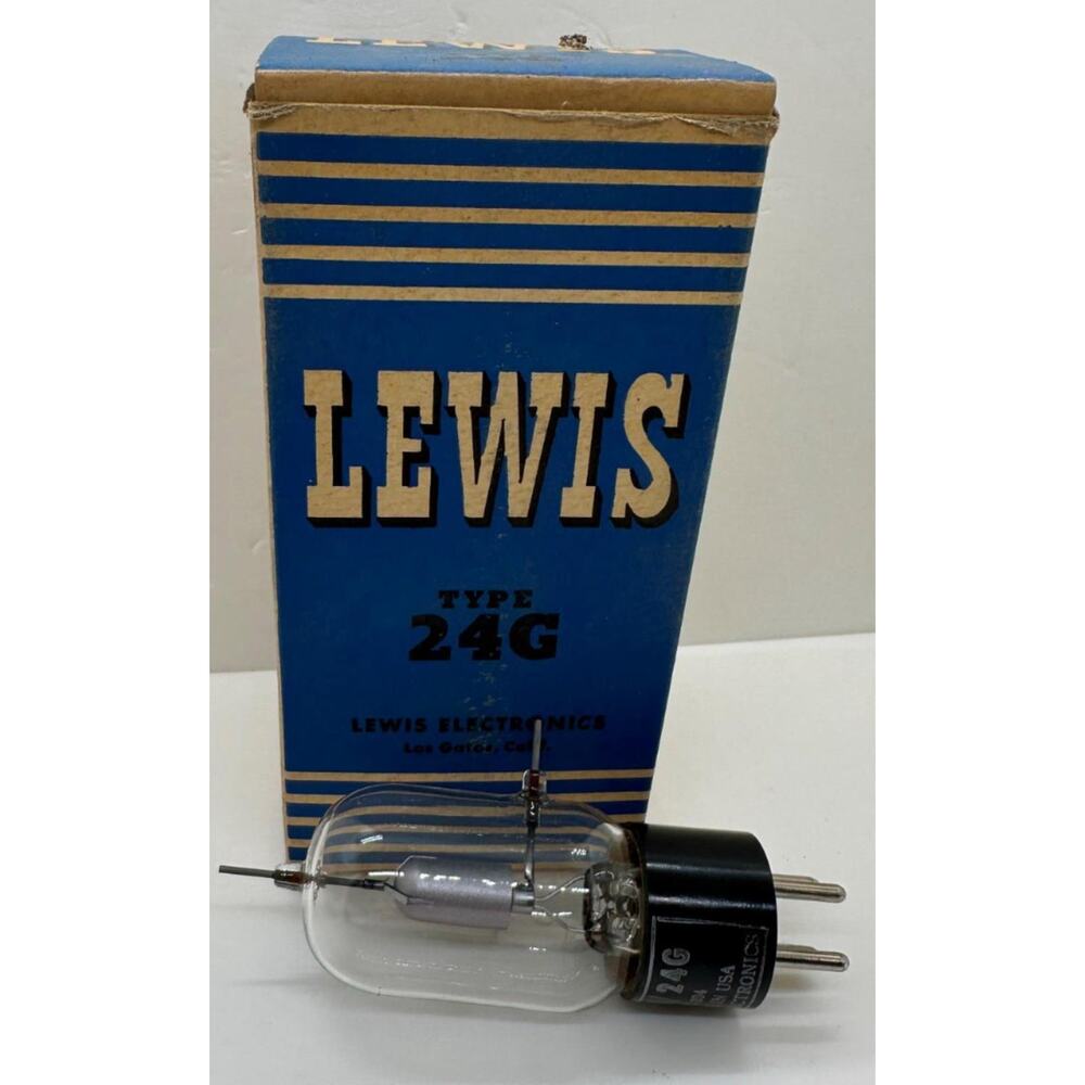Lewis 3c24 24g Vt-204 Transmitting Tube With Original Box